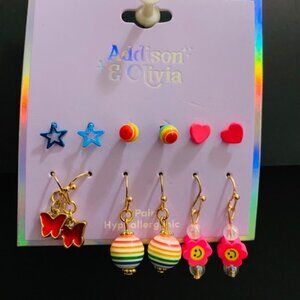 ADDISON & OLIVIA 6 count Earring Set